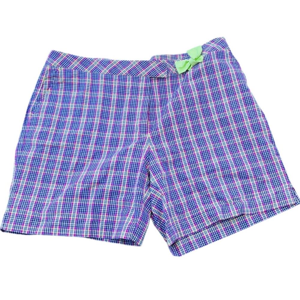 💖 Lilly Pulitzer Plaid Shorts Women’s Size 14 Preppy Y2K Summer